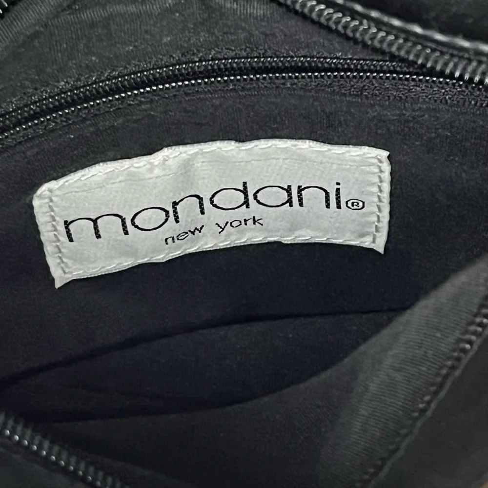 Vintage Mondani New York Handbag rayon woven satchel Shoulder Bag Purse
